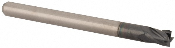 Accupro 14797357 Square End Mill: 5/32 Dia, 1 LOC, 3/16 Shank Dia, 3 OAL, 4 Flutes, Solid Carbide 