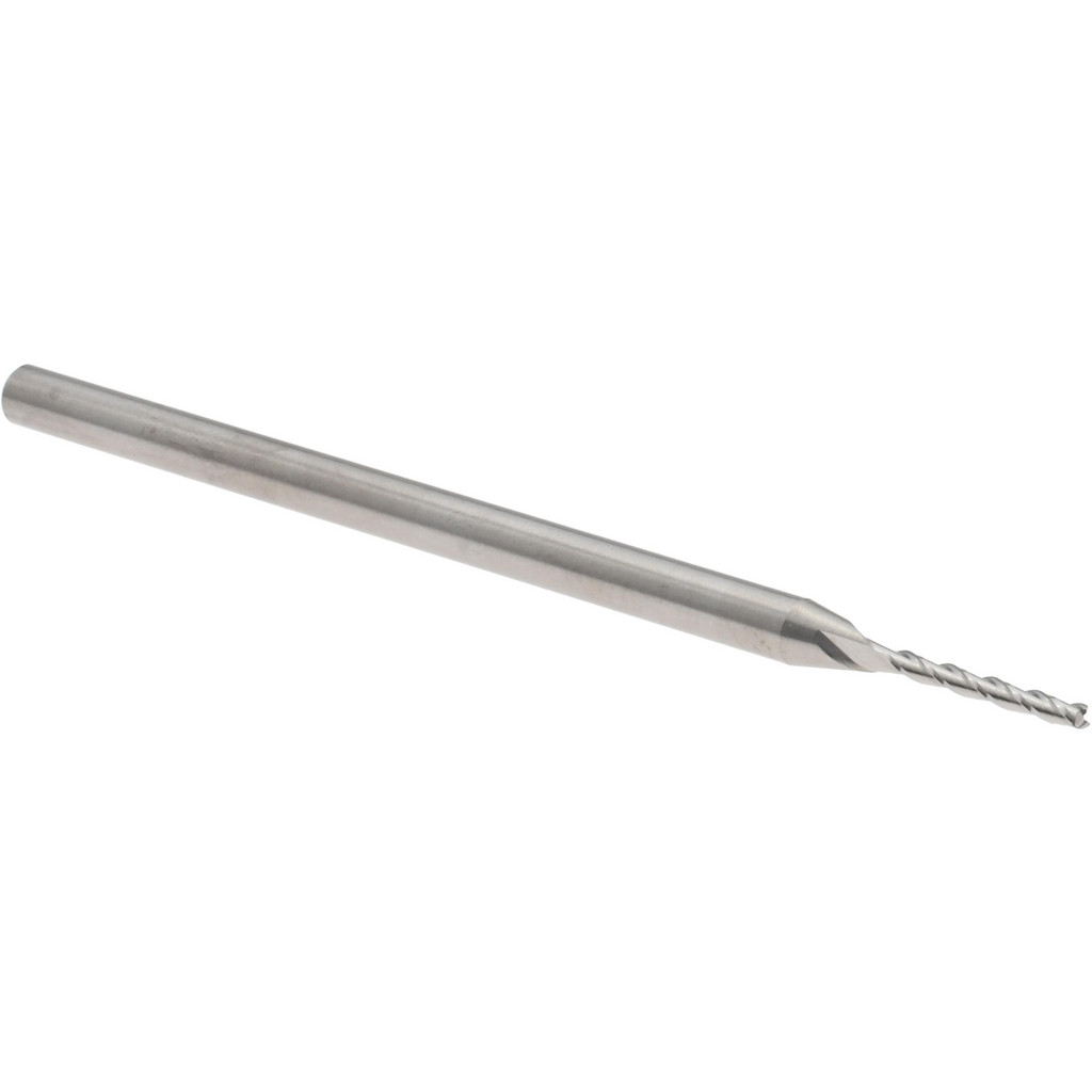 14883520 Square End Mill: 0.05" Dia, 0.4" LOC, 3 Flutes, Solid Carbide  