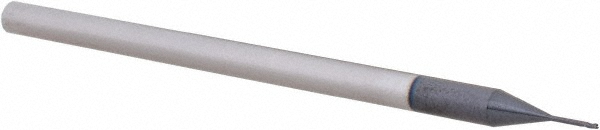 Accupro 6503396 Corner Radius End Mill: 0.02" Dia, 0.03" LOC, 0.005" Radius, 3 Flutes, Solid Carbide 