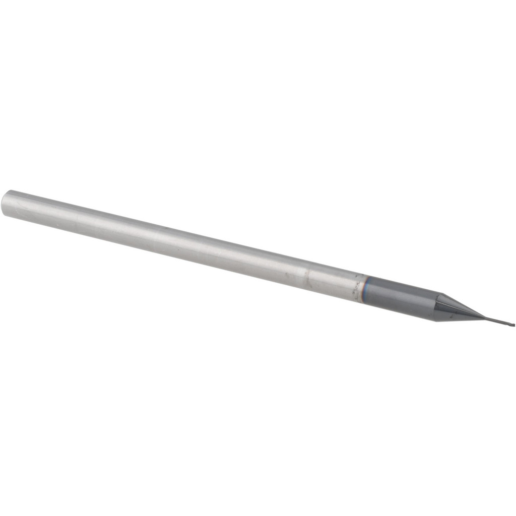 15024236 Corner Radius End Mill: 0.0156" Dia, 0.375" LOC, 0.0030" Radius, 3 Flute, Solid Carbide  
