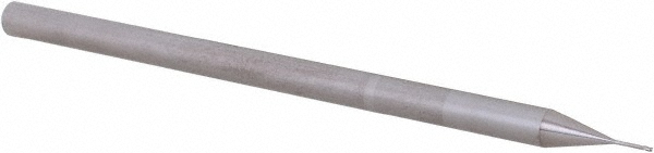 14796221 Corner Radius End Mill: 0.0156" Dia, 0.75" LOC, 0.0030" Radius, 3 Flute, Solid Carbide  