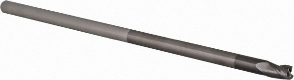 Accupro 14796281 Corner Radius End Mill: 1/4" Dia, 3/8" LOC, 0.015" Radius, 3 Flutes, Solid Carbide 