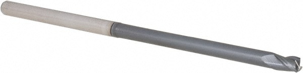 Accupro 14796276 Corner Radius End Mill: 3/16" Dia, 0.281" LOC, 0.015" Radius, 3 Flutes, Solid Carbide 