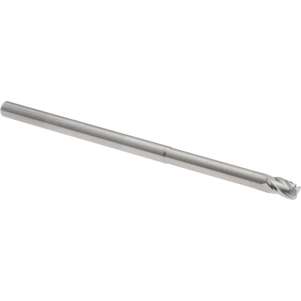 14796267 Corner Radius End Mill: 1/8" Dia, 0.375" LOC, 0.0300" Radius, 3 Flute, Solid Carbide  