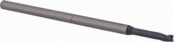 Accupro 14796257 Corner Radius End Mill: 0.0938" Dia, 0.139" LOC, 0.015" Radius, 3 Flutes, Solid Carbide 