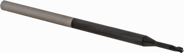 Accupro 14796243 Corner Radius End Mill: 1/16" Dia, 0.093" LOC, 0.015" Radius, 3 Flutes, Solid Carbide 