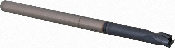 14796283 Corner Radius End Mill: 1/4" Dia, 3/8" LOC, 0.03" Radius, 3 Flutes, Solid Carbide  