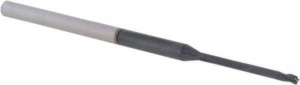 Accupro 14796241 Corner Radius End Mill: 1/16" Dia, 0.093" LOC, 0.01" Radius, 3 Flutes, Solid Carbide 