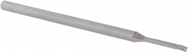 Accupro 14796239 Corner Radius End Mill: 1/16" Dia, 0.093" LOC, 0.01" Radius, 3 Flutes, Solid Carbide 