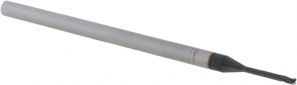 Accupro 14796232 Corner Radius End Mill: 0.0469" Dia, 0.07" LOC, 0.01" Radius, 3 Flutes, Solid Carbide 