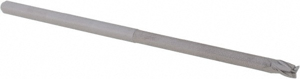 Accupro 14796261 Corner Radius End Mill: 1/8" Dia, 0.187" LOC, 0.01" Radius, 3 Flutes, Solid Carbide 