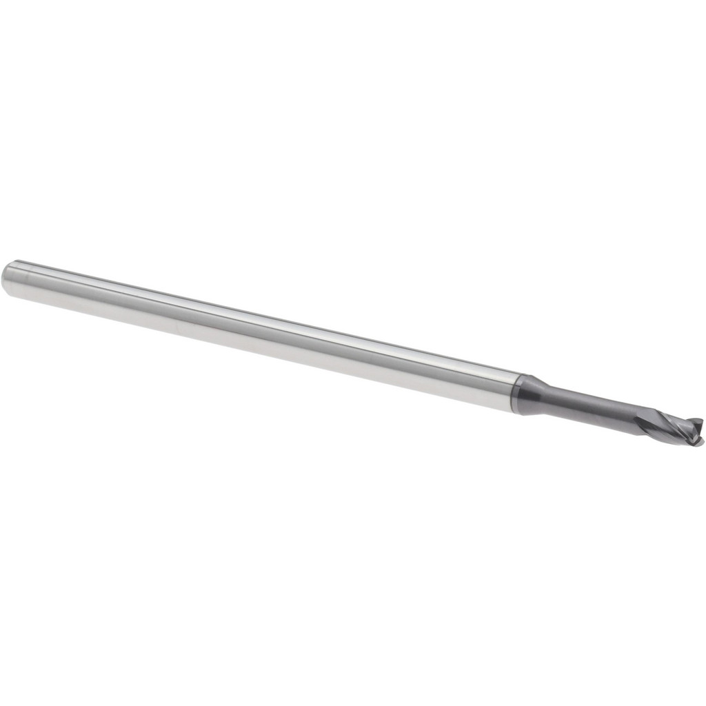14796250 Corner Radius End Mill: 0.0938" Dia, 1.5" LOC, 0.0050" Radius, 3 Flute, Solid Carbide  
