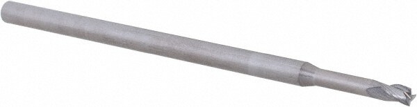 Accupro 14796249 Corner Radius End Mill: 0.0938" Dia, 0.139" LOC, 0.005" Radius, 3 Flutes, Solid Carbide 