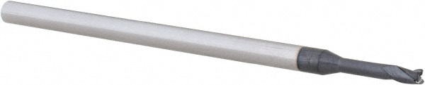 Accupro 14796245 Corner Radius End Mill: 0.0781" Dia, 0.117" LOC, 0.005" Radius, 3 Flutes, Solid Carbide 