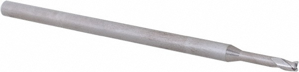 14796244 Corner Radius End Mill: 0.0781" Dia, 1.5" LOC, 0.0050" Radius, 3 Flute, Solid Carbide  
