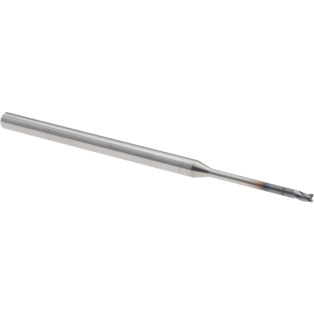 14796236 Corner Radius End Mill: 1/16" Dia, 3.375" LOC, 0.0050" Radius, 3 Flute, Solid Carbide  