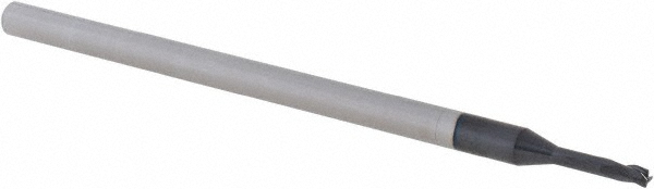 14796234 Corner Radius End Mill: 1/16" Dia, 3.375" LOC, 0.0050" Radius, 3 Flute, Solid Carbide  