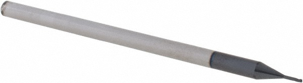 Accupro 6503846 Corner Radius End Mill: 0.025" Dia, 0.037" LOC, 0.005" Radius, 3 Flutes, Solid Carbide 