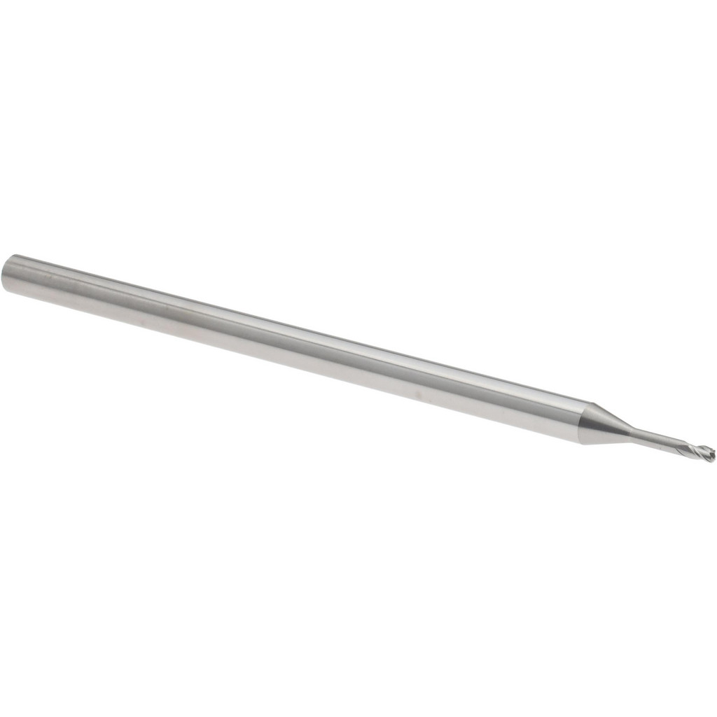 14796231 Corner Radius End Mill: 0.0469" Dia, 0.625" LOC, 0.0100" Radius, 3 Flute, Solid Carbide  
