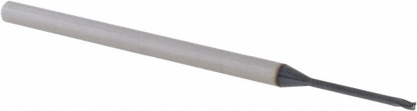 14796233 Corner Radius End Mill: 0.0469" Dia, 0.625" LOC, 0.0100" Radius, 3 Flute, Solid Carbide  