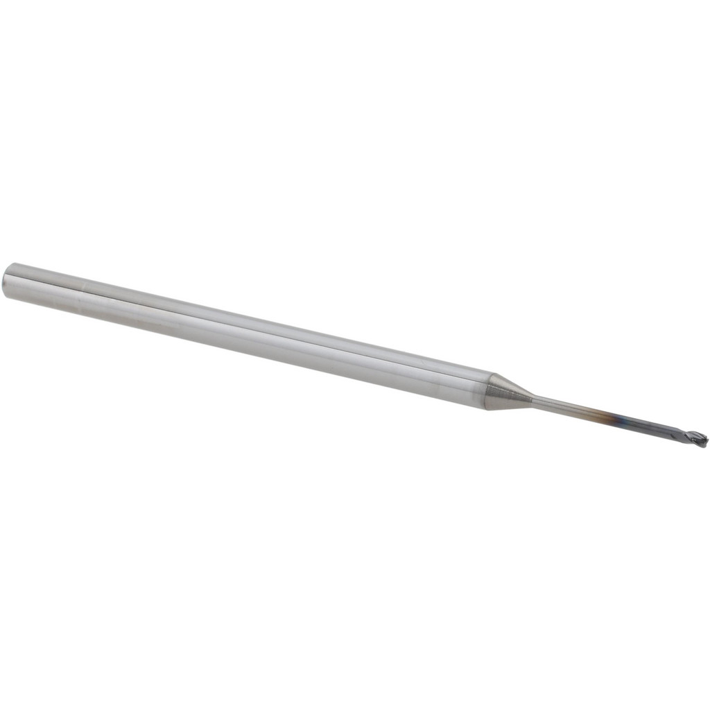 14796233 Corner Radius End Mill: 0.0469" Dia, 0.625" LOC, 0.0100" Radius, 3 Flute, Solid Carbide  