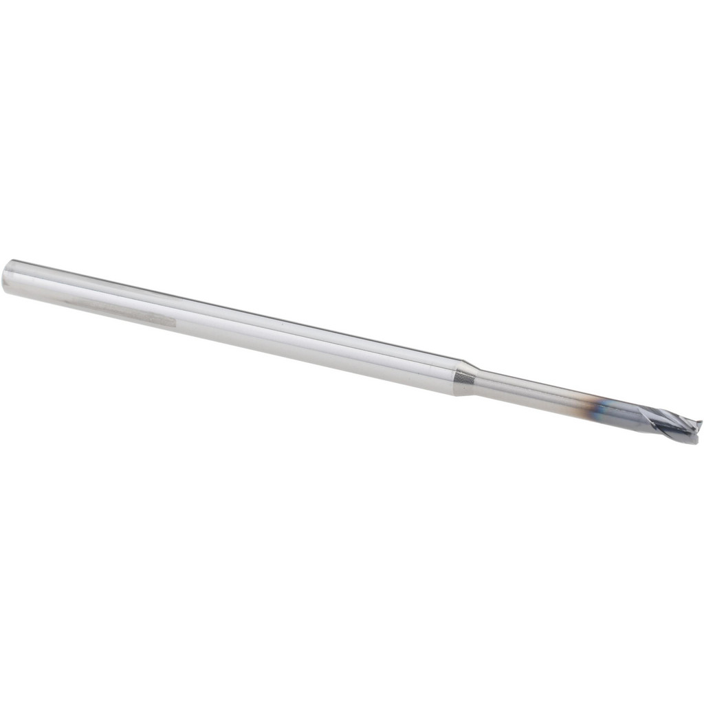 14796255 Corner Radius End Mill: 0.0938" Dia, 0.75" LOC, 0.0100" Radius, 3 Flute, Solid Carbide  