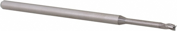 14797260 Square End Mill: 5/64" Dia, 0.117" LOC, 3 Flutes, Solid Carbide  