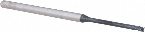 14797251 Square End Mill: 0.07" Dia, 0.105" LOC, 3 Flutes, Solid Carbide  