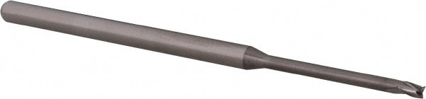 Accupro 14797250 Square End Mill: 0.07 Dia, 0.105 LOC, 1/8 Shank Dia, 2-1/2 OAL, 3 Flutes, Solid Carbide 