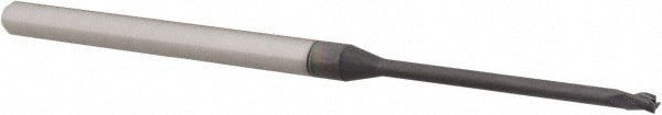 Accupro 14797241 Square End Mill: 1/16 Dia, 0.093 LOC, 1/8 Shank Dia, 2-1/2 OAL, 3 Flutes, Solid Carbide 