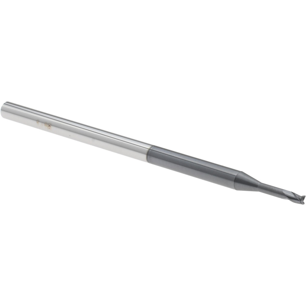 14797233 Square End Mill: 1/16" Dia, 0.093" LOC, 3 Flutes, Solid Carbide  