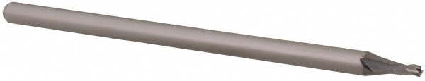 Accupro 14797238 Square End Mill: 1/16 Dia, 0.093 LOC, 1/8 Shank Dia, 2-1/2 OAL, 3 Flutes, Solid Carbide 