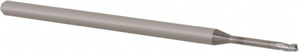 Accupro 14797234 Square End Mill: 1/16 Dia, 0.093 LOC, 1/8 Shank Dia, 2-1/2 OAL, 3 Flutes, Solid Carbide 