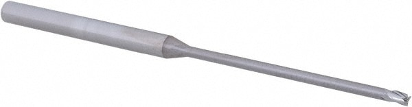 Accupro 14797229 Square End Mill: 1/16 Dia, 0.093 LOC, 1/8 Shank Dia, 2-1/2 OAL, 3 Flutes, Solid Carbide 