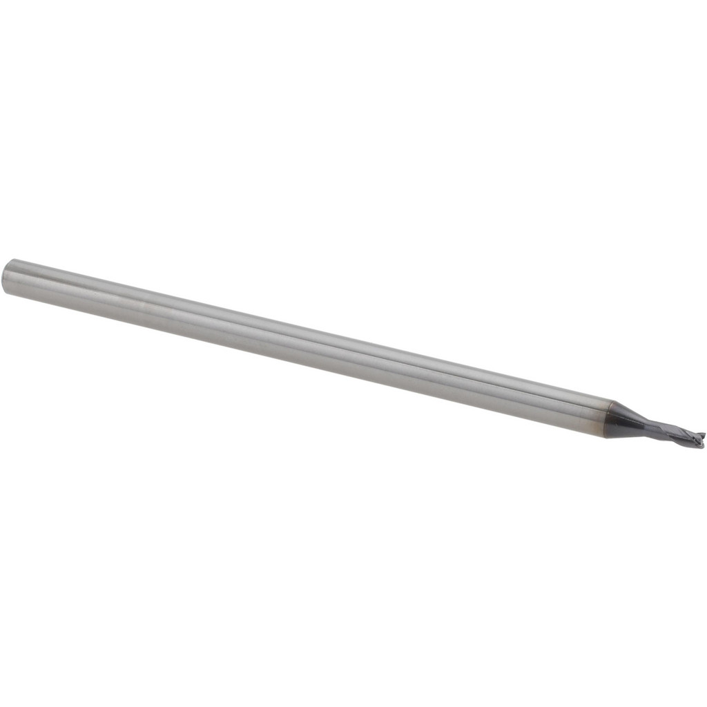 14797220 Square End Mill: 0.06" Dia, 3/32" LOC, 3 Flutes, Solid Carbide  
