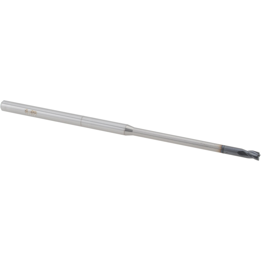 14797279 Square End Mill: 3/32" Dia, 0.139" LOC, 3 Flutes, Solid Carbide  