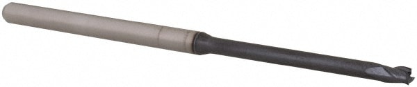 Accupro 14797277 Square End Mill: 3/32 Dia, 0.139 LOC, 1/8 Shank Dia, 2-1/2 OAL, 3 Flutes, Solid Carbide 