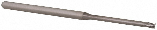 Accupro 6501350 Square End Mill: 5/64 Dia, 0.12 LOC, 1/8 Shank Dia, 2-1/2 OAL, 3 Flutes, Solid Carbide 