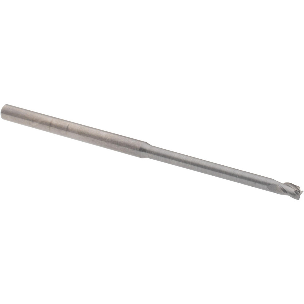 14797292 Square End Mill: 0.1 Dia, 0.15 LOC, 1/8 Shank Dia, 2-1/2 OAL, 3 Flutes, Solid Carbide  