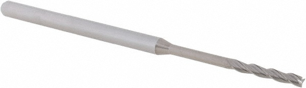 14797266 Square End Mill: 5/64" Dia, 1/2" LOC, 3 Flutes, Solid Carbide  