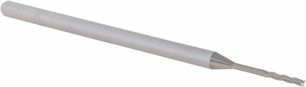 14797204 Square End Mill: 3/64" Dia, 1/4" LOC, 3 Flutes, Solid Carbide  