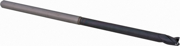 Accupro 6503874 Square End Mill: 1/8 Dia, 0.187 LOC, 1/8 Shank Dia, 3 OAL, 3 Flutes, Solid Carbide 