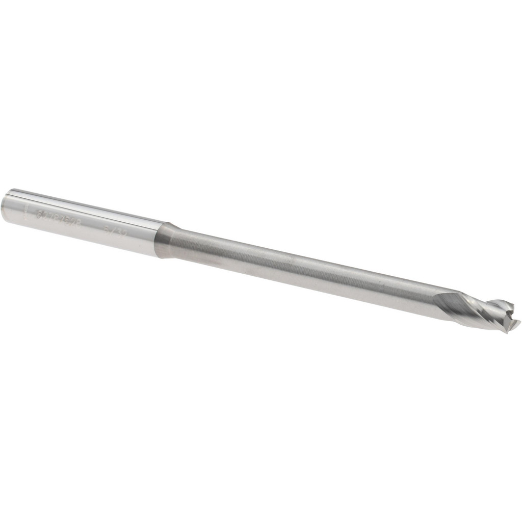 14797314 Square End Mill: 5/32" Dia, 15/64" LOC, 3 Flutes, Solid Carbide  