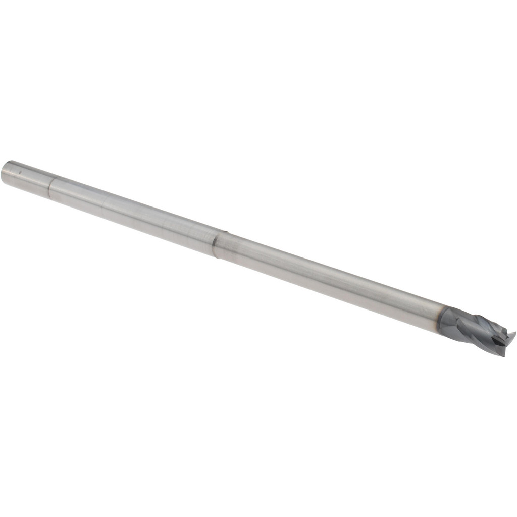 14797334 Square End Mill: 1/4 Dia, 3/8 LOC, 1/4 Shank Dia, 6 OAL, 3 Flutes, Solid Carbide  