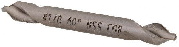 Combo Drill & Countersink: #1/0, 1/8" Body Dia, 1180, Cobalt
