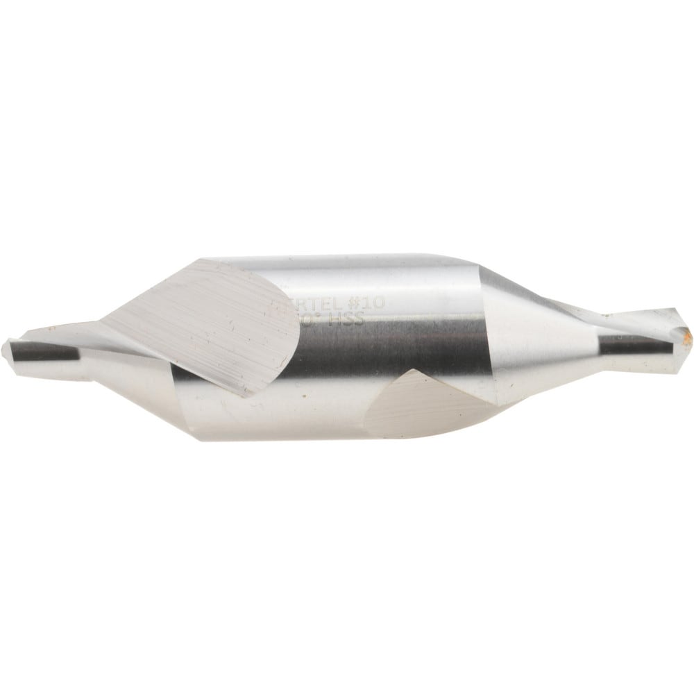 Combo Drill & Countersink: #10, 1" Body Dia, 1180, High Speed Steel