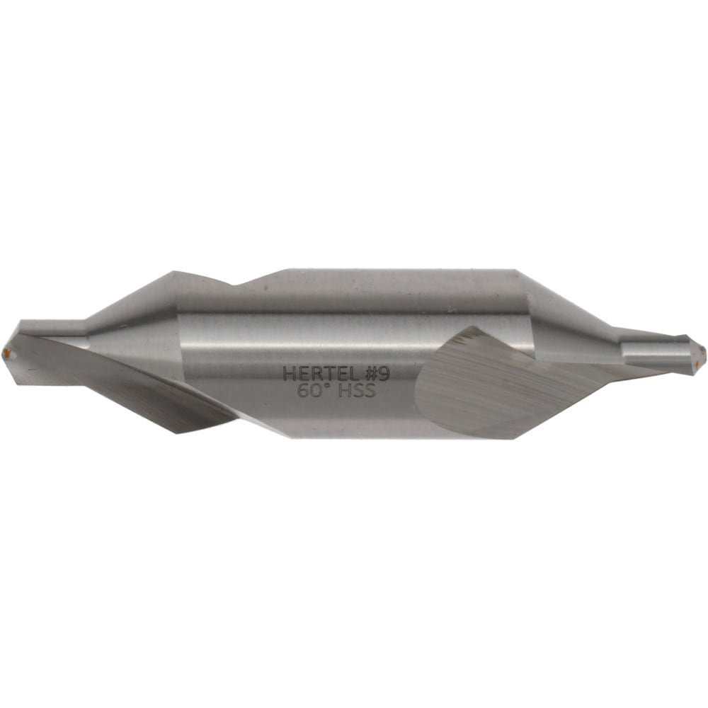 Combo Drill & Countersink: #9, 7/8" Body Dia, 1180, High Speed Steel