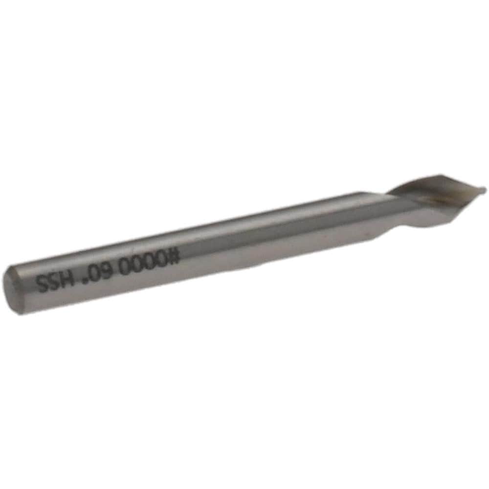 Combo Drill & Countersink: #4/0, 1/8" Body Dia, 1180, High Speed Steel