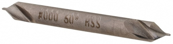 Combo Drill & Countersink: #3/0, 1/8" Body Dia, 1180, High Speed Steel