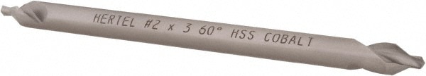 Hertel H-81186020300 Combo Drill & Countersink: #2, 3/16" Body Dia, 1180, Cobalt Image